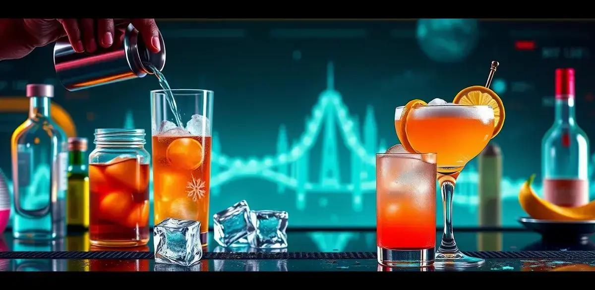 Método de Preparação do Gin com Licor de Damasco