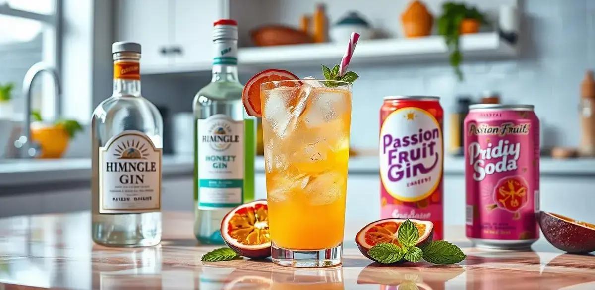 Método de Preparo do Gin com Soda de Maracujá e Mel