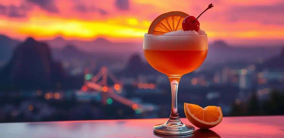 Tequila Sunrise com Espuma de Maracujá: a bebida dos seus sonhos!