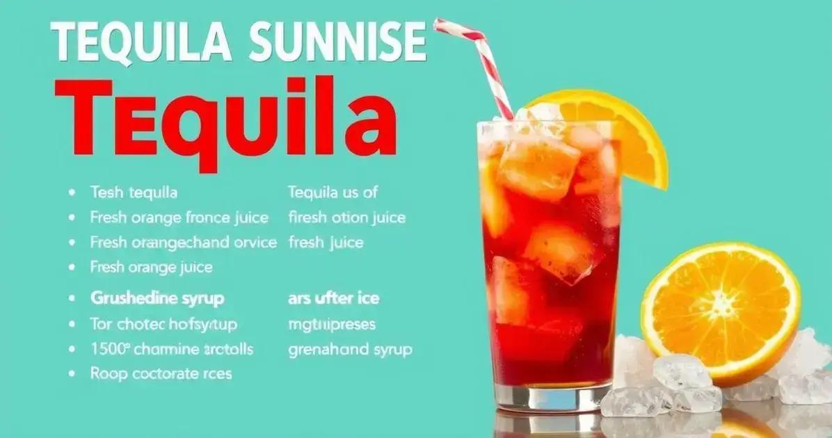 A combinação de sabores na Tequila Sunrise Frozen