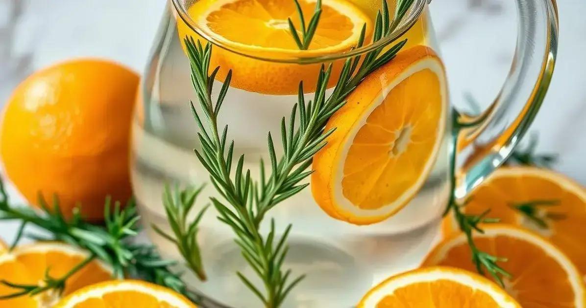 Água Aromatizada com Laranja e Alecrim: Refresque-se com Sabor e Saúde