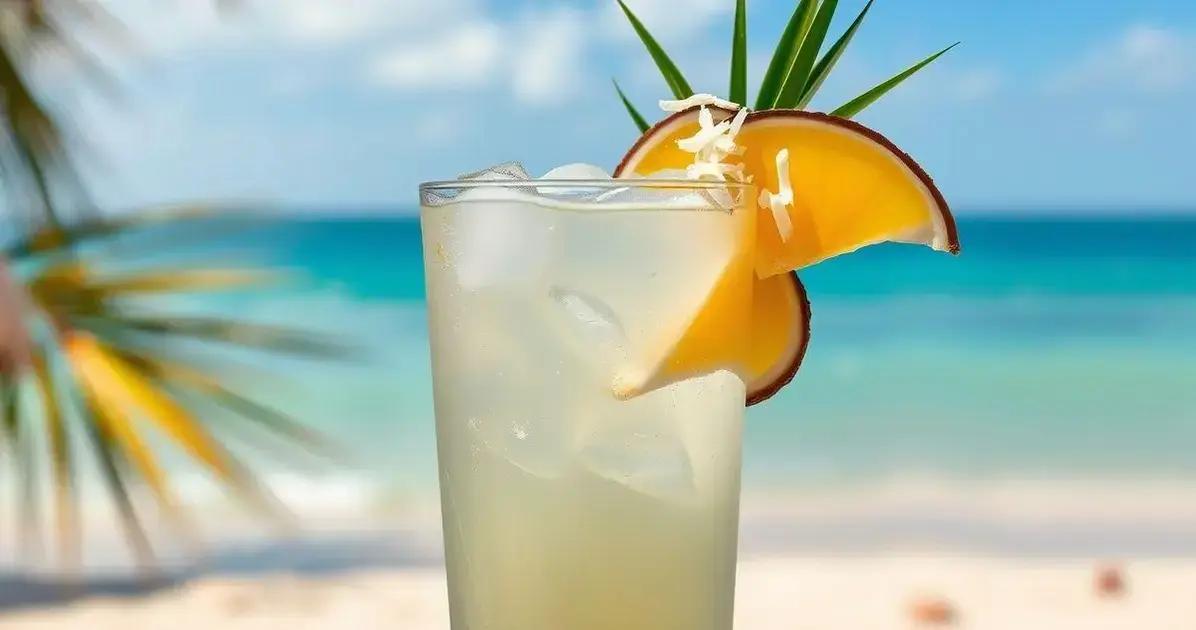 Água de Coco com Licor de Coco e Gengibre: A Bebida Refrescante que Você Precisa Conhecer