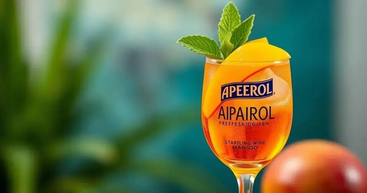 Aperol com Espumante e Suco de Manga: Refresco Irresistível para o Verão