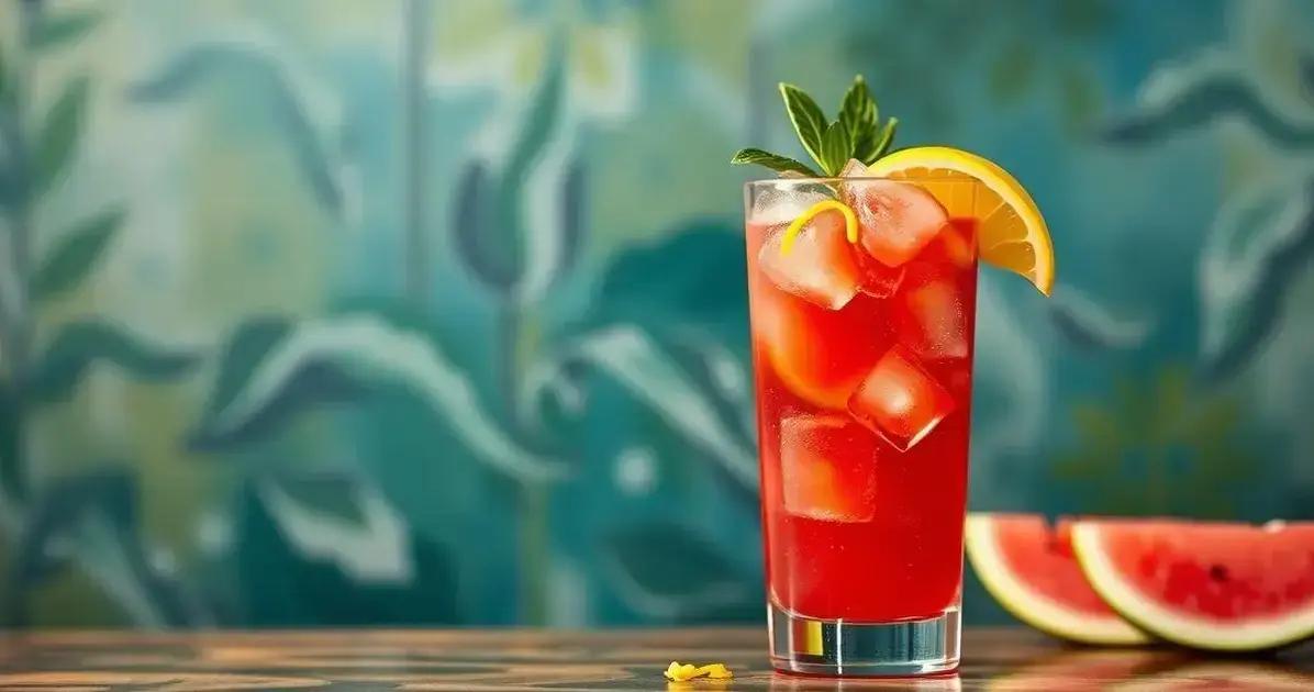 Cachaça com Melancia e Raspas de Limão Siciliano: Uma Refrescância Irresistível