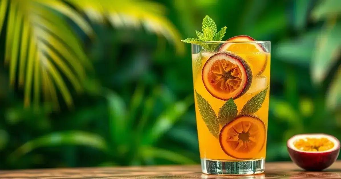 Caipirinha de Maracujá com Hortelã: Uma Bebida Refrescante Para o Verão