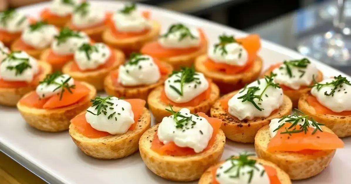 Canapé de Salmão com Creme de Ricota: Uma Delícia Irresistível para Suas Festas