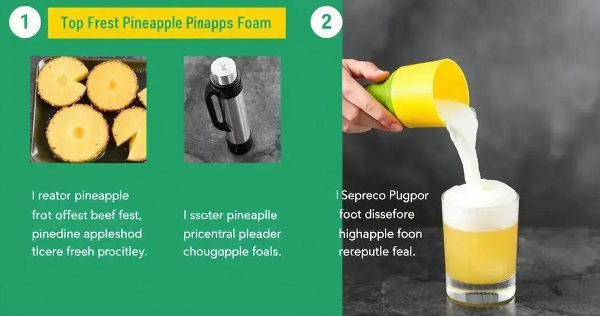 Como Criar a Espuma Perfeita de Abacaxi