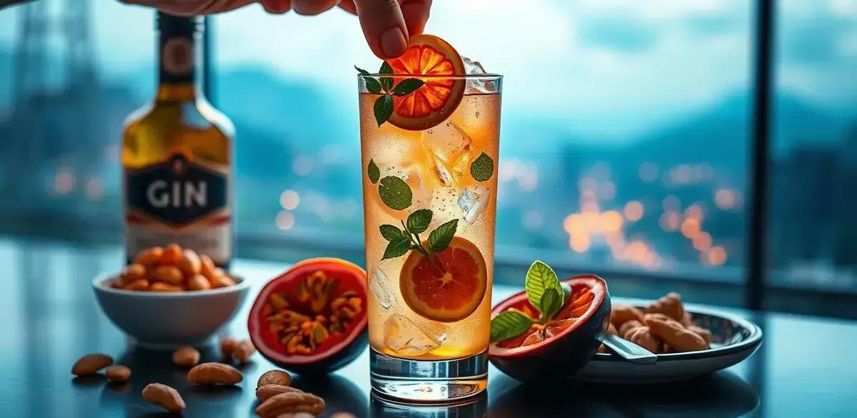 Como Servir Gin com Soda de Maracujá e Mel