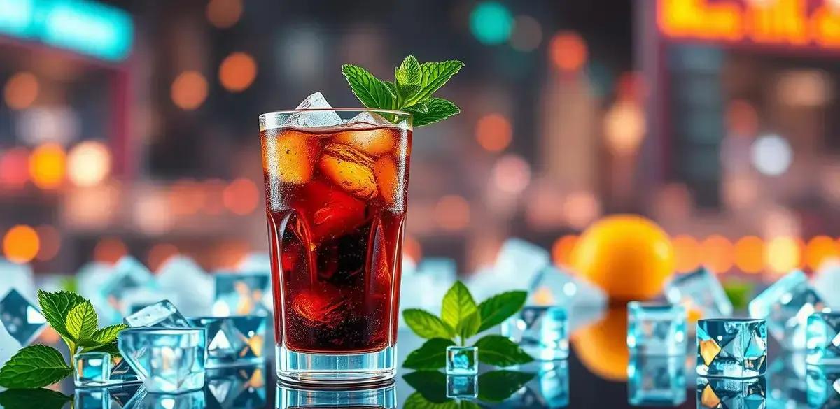 Conhaque com Refrigerante de Cola e Hortelã: Uma Bebida Refrescante e Irresistível