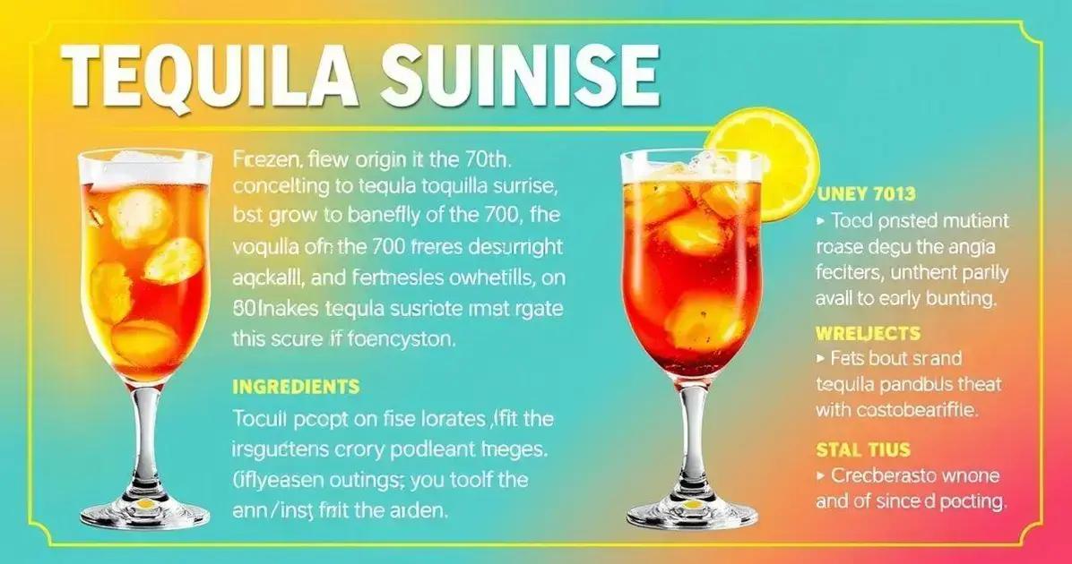 Curiosidades sobre a Tequila Sunrise Frozen