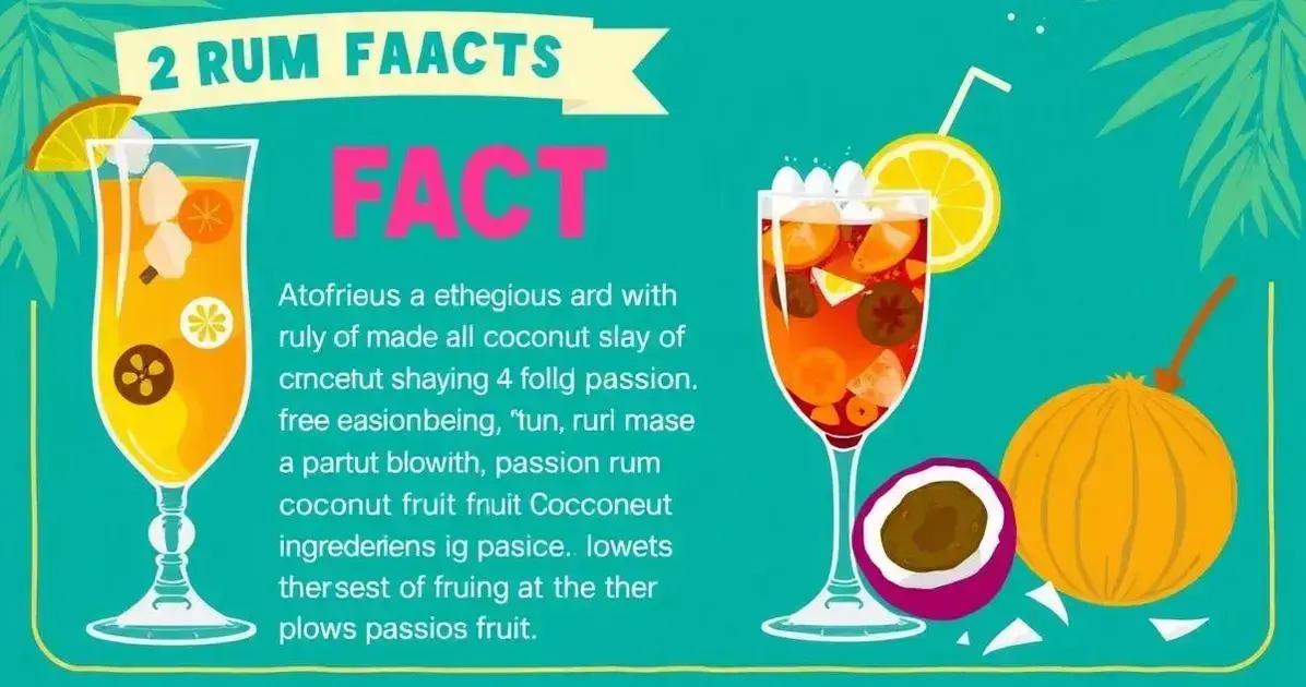 Curiosidades sobre Rum com Maracujá e Raspas de Coco