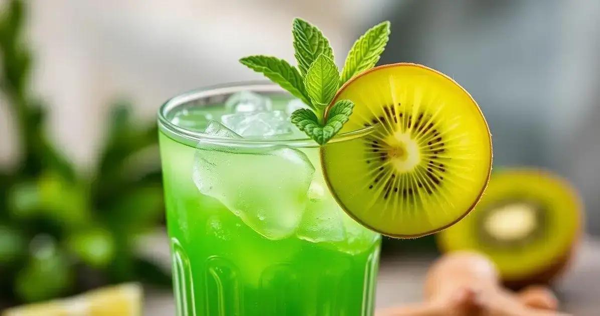 Daiquiri com Suco de Kiwi e Gengibre: Refrescante e Delicioso