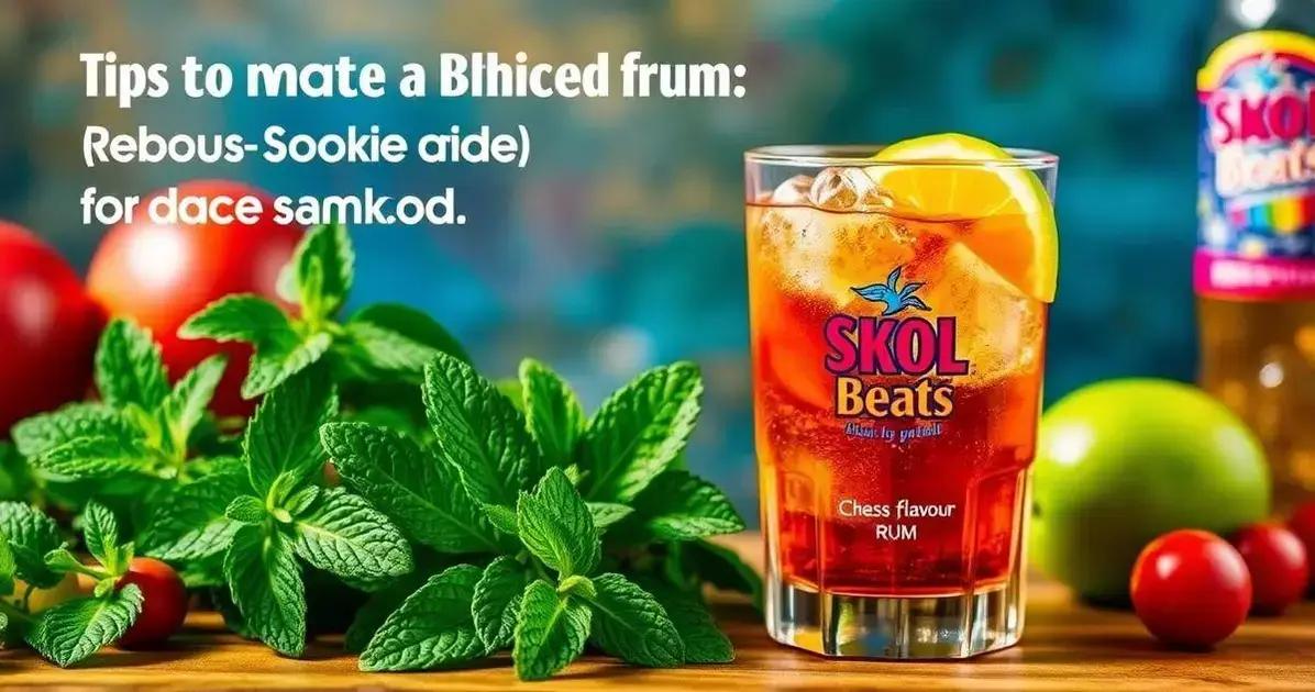 Dicas para Potencializar o Sabor do Skol Beats com Rum e Hortelã