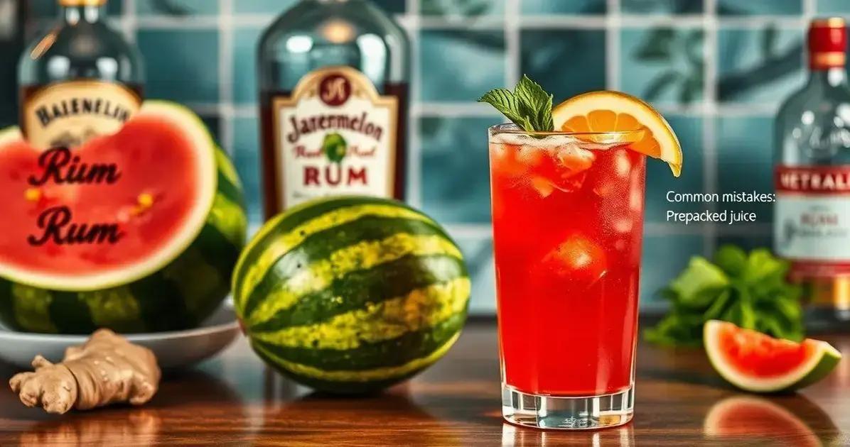 Erros Comuns ao Preparar Rum com Suco de Melancia