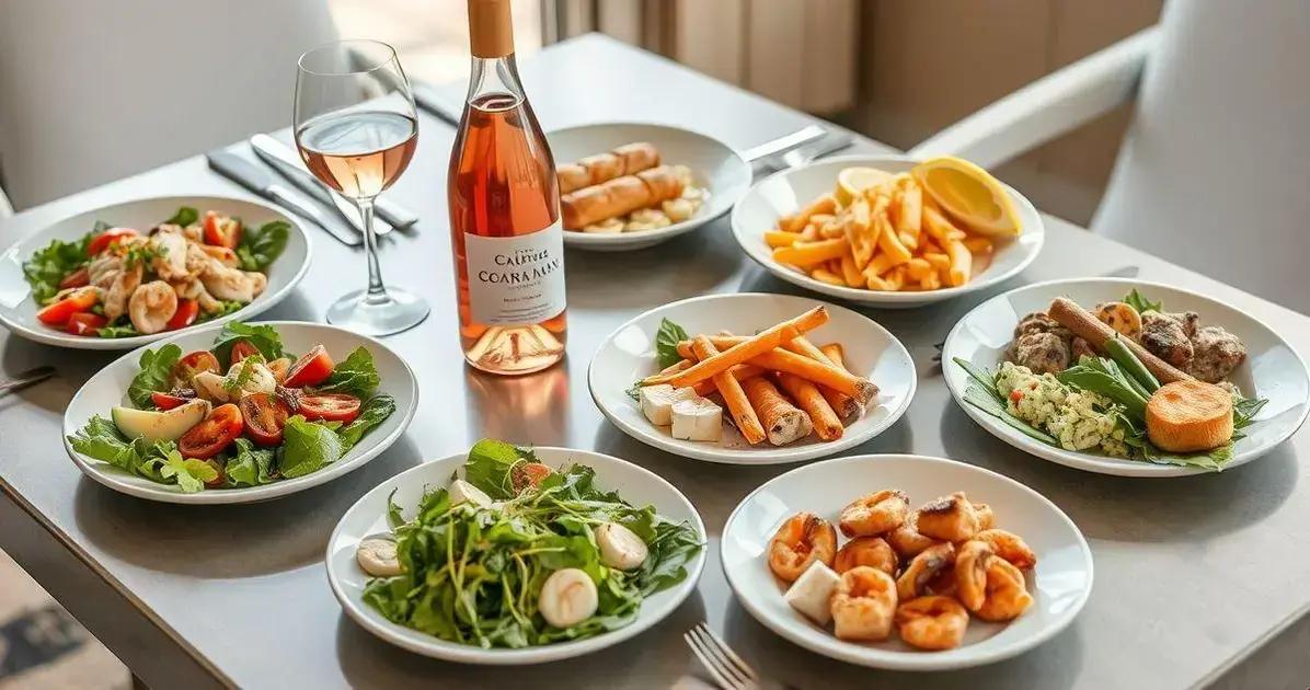 Harmonização de Vinho Rosé com Alimentação