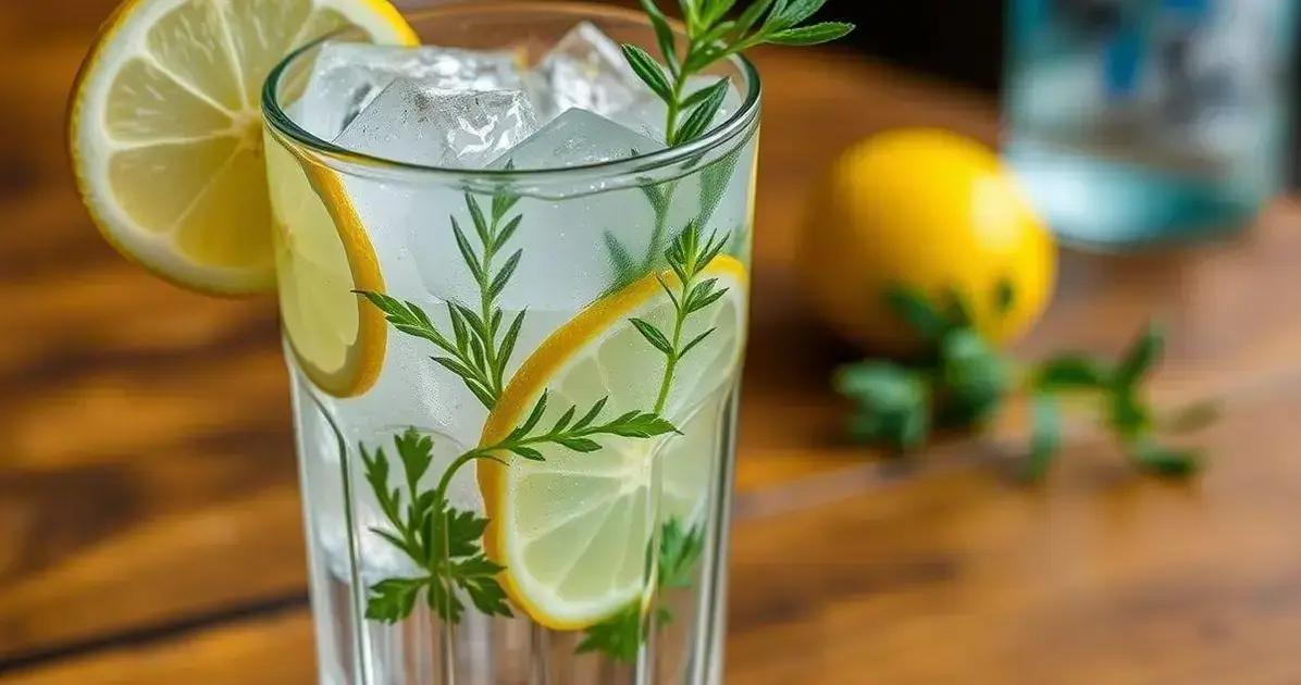 Ingredientes da Receita de Gin Tônica com Limão Siciliano