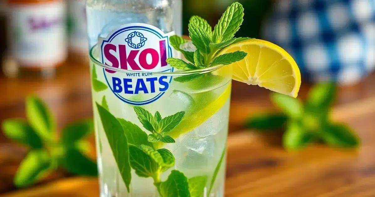 Ingredientes da Receita de Skol Beats com Rum e Hortelã