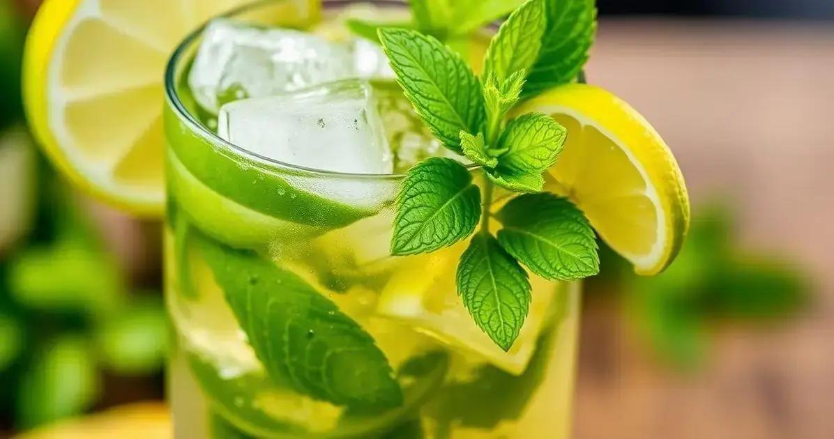 Ingredientes do Mojito com Cerveja e Limão