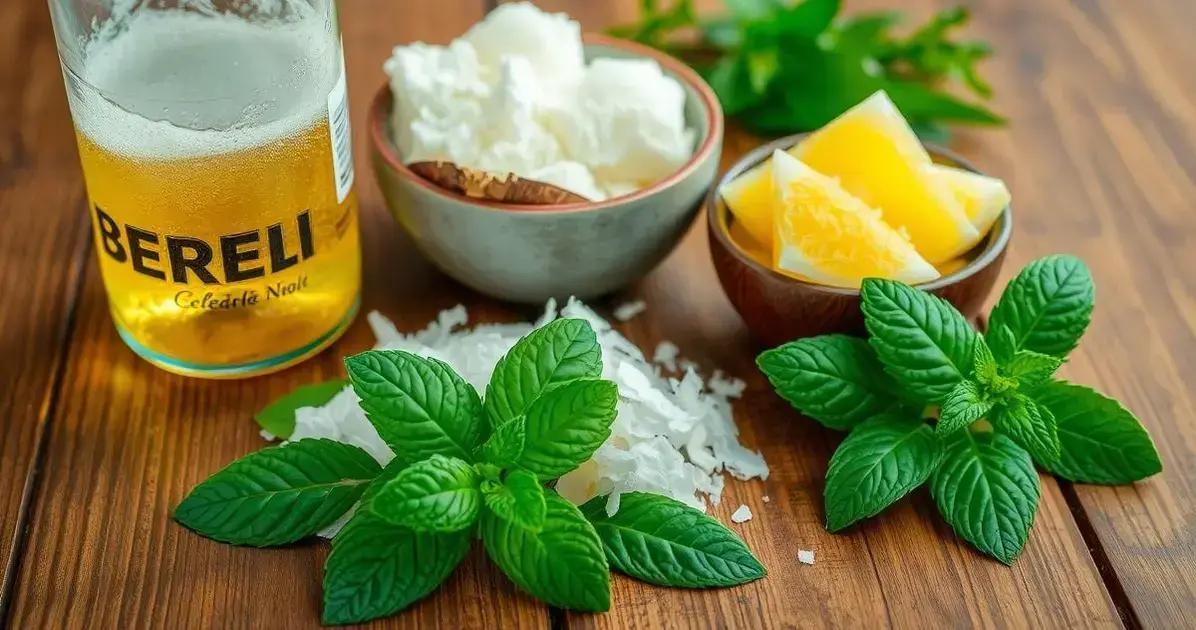 Ingredientes para Cerveja com Sorvete de Limão e Raspas de Coco