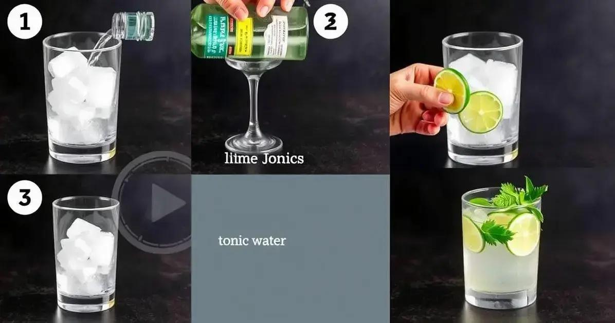Método de Preparação do Gin Tônica com Limão Siciliano