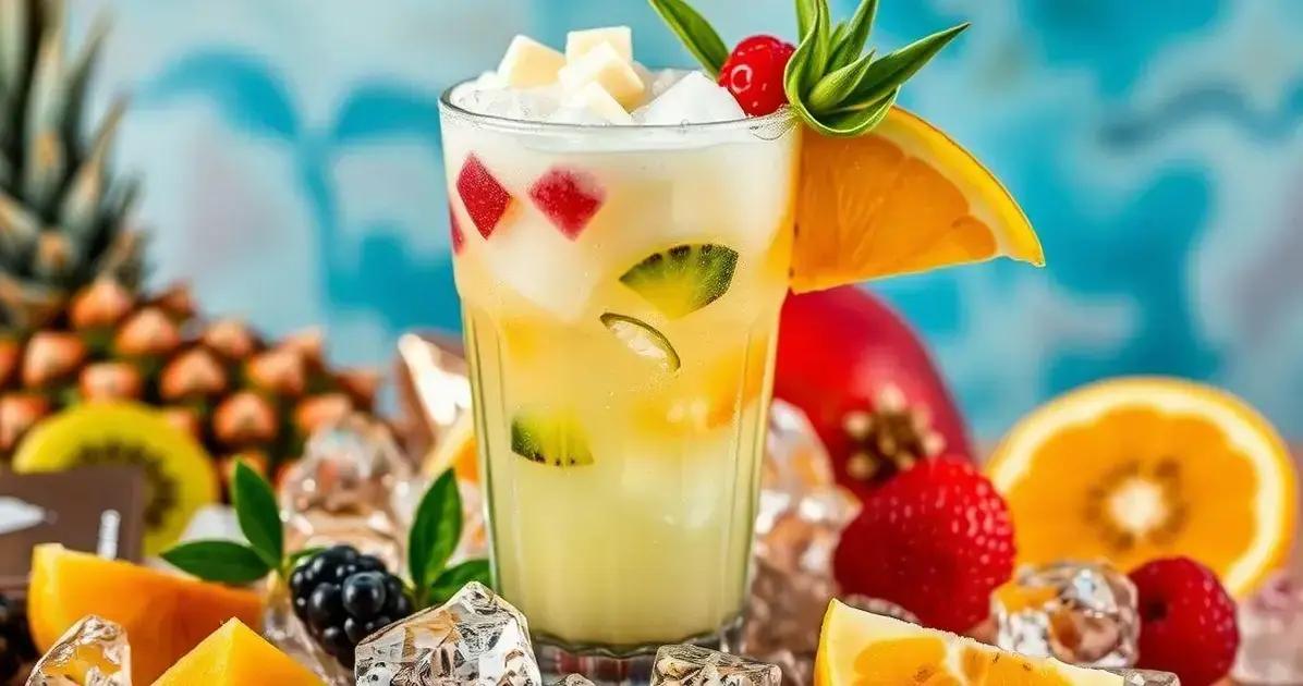 Piña Colada com Licor de Menta e Chocolate Branco: Uma Surpreendente Mistura