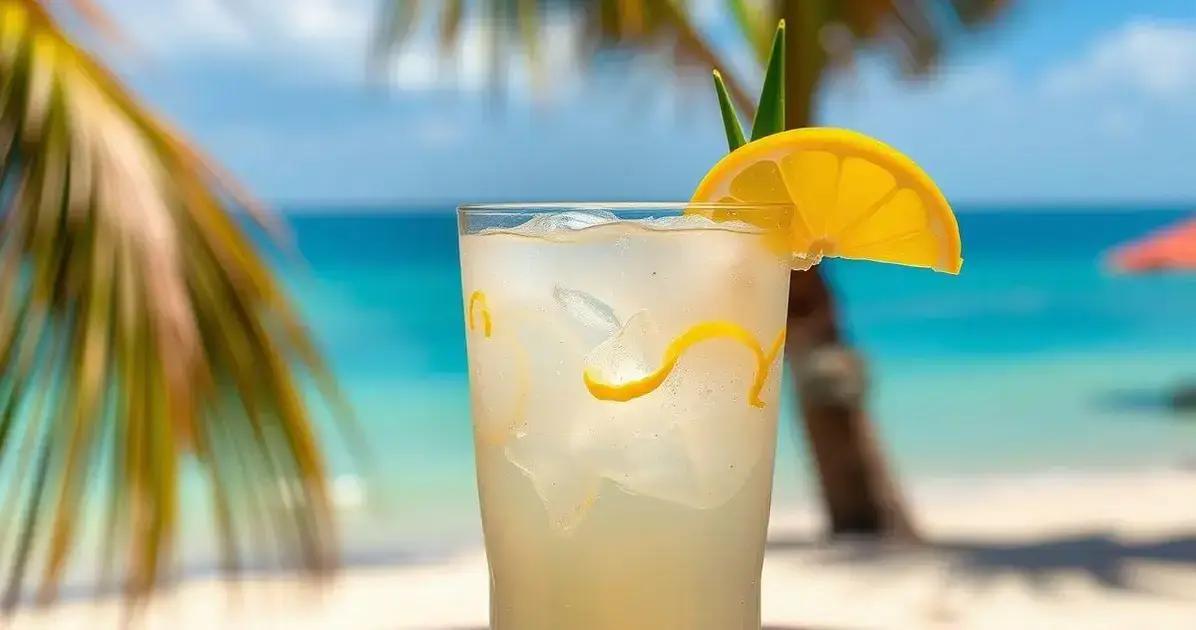 Rum com Água de Coco e Raspas de Limão: A Receita Refrescante do Verão