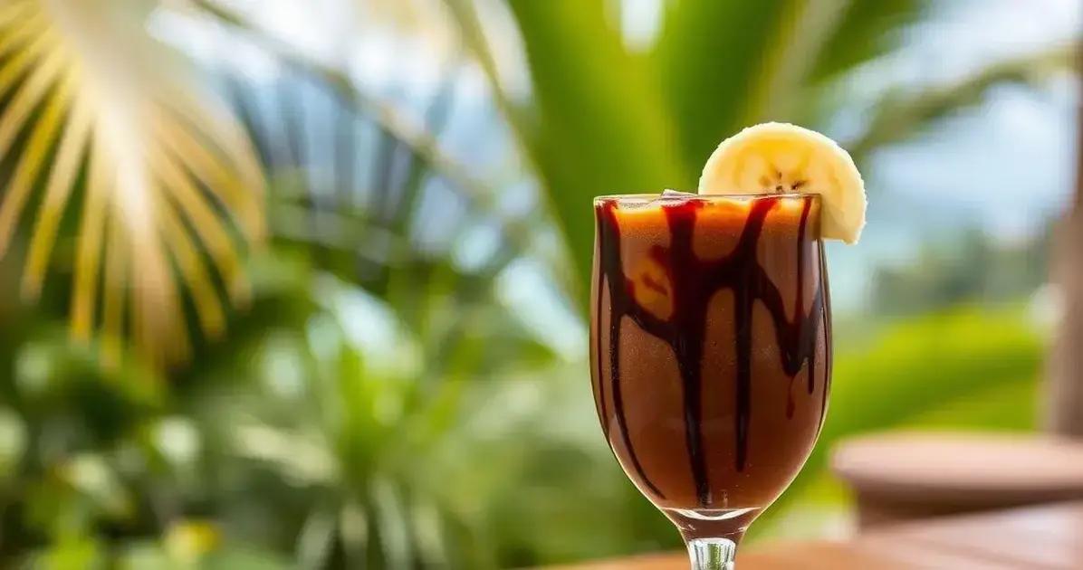 Rum com Licor de Banana e Xarope de Chocolate: Uma Combinação Irresistível