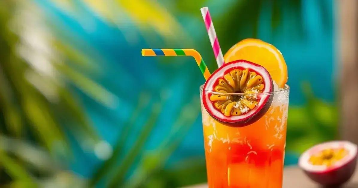 Rum com Maracujá e Raspas de Coco: A Bebida Refrescante Que Você Precisa Experimentar