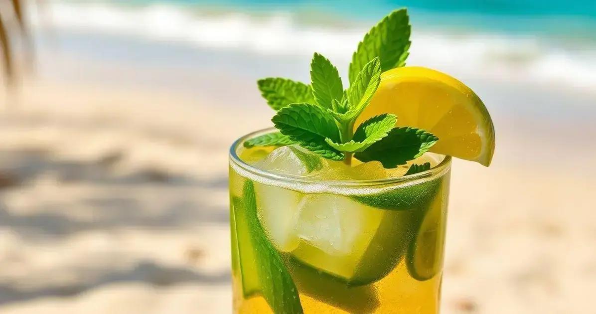 Rum com Refrigerante de Limão e Hortelã: A Bebida Refrescante do Verão