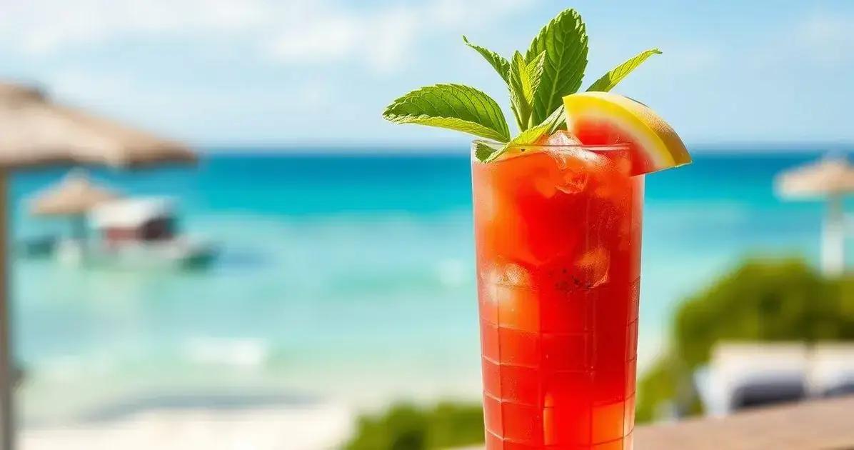 Rum com Suco de Melancia e Gengibre: a Bebida Refrescante que Você Precisa Experimentar!