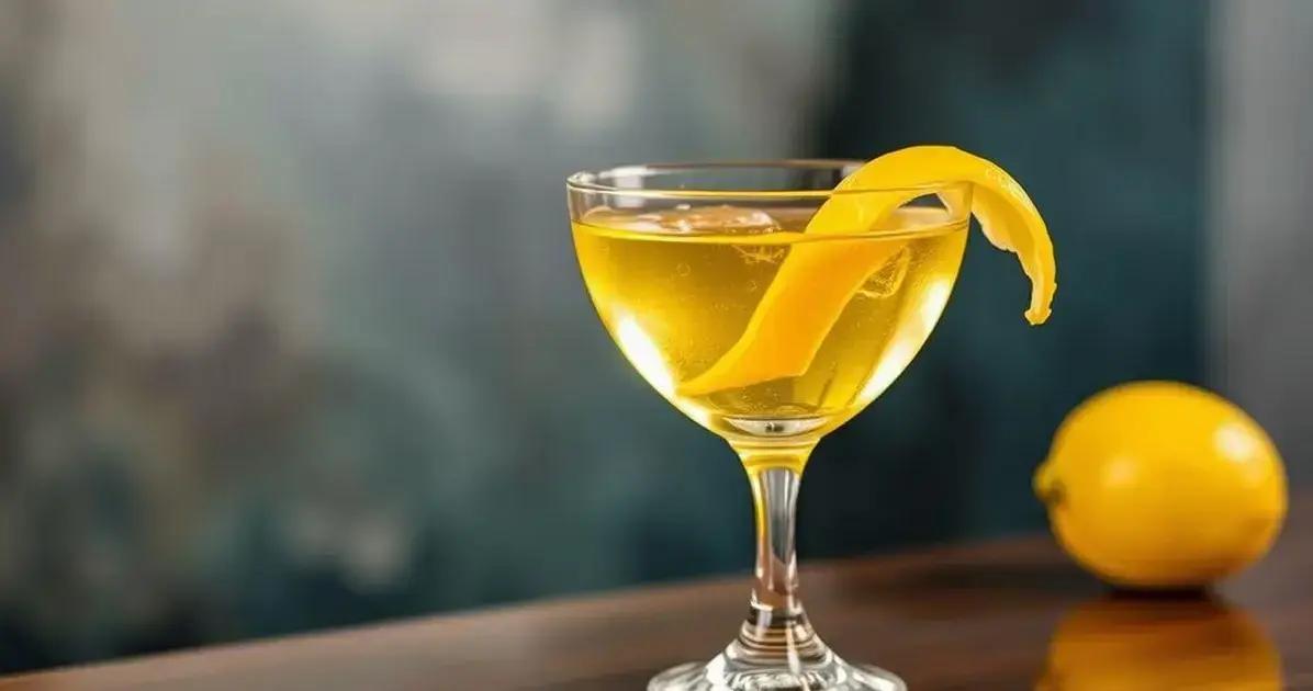 Sidecar com Toque de Limão Siciliano: O Coquetel Perfeito para Surpreender