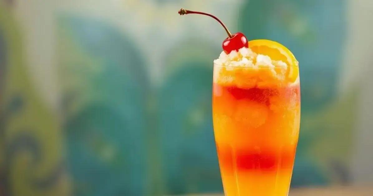 Tequila Sunrise Frozen: a bebida refrescante que você precisa experimentar!