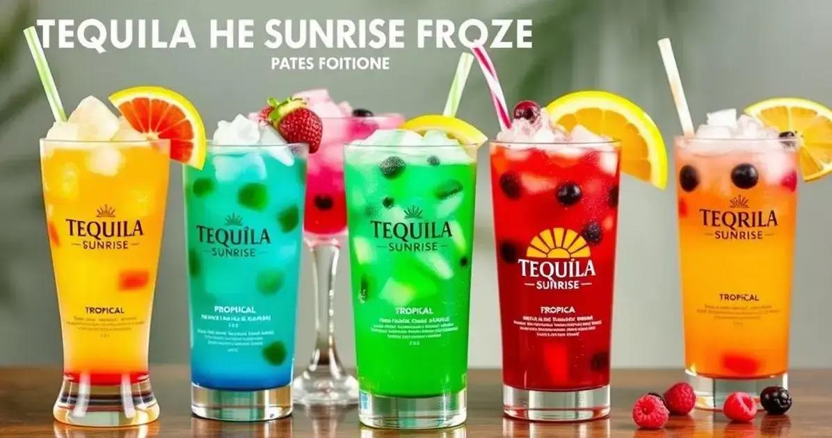 Variações da receita de Tequila Sunrise Frozen