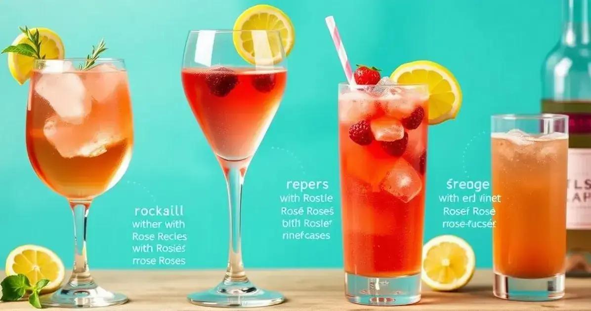 Variações de Receitas com Vinho Rosé e Limão