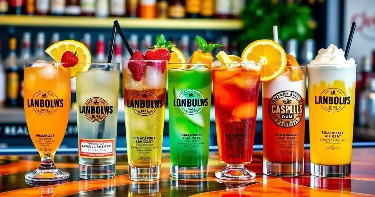 Variações do Coquetel com Rum