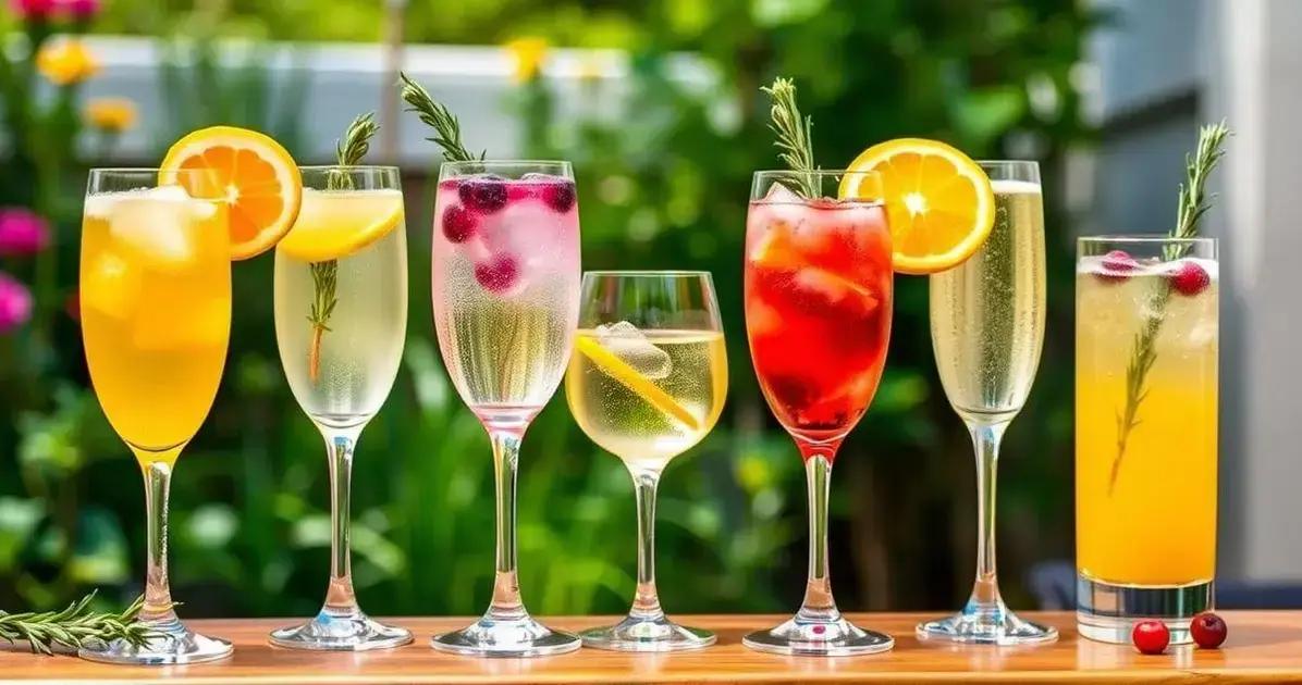 Variações do Vinho Espumante com Manga e Alecrim