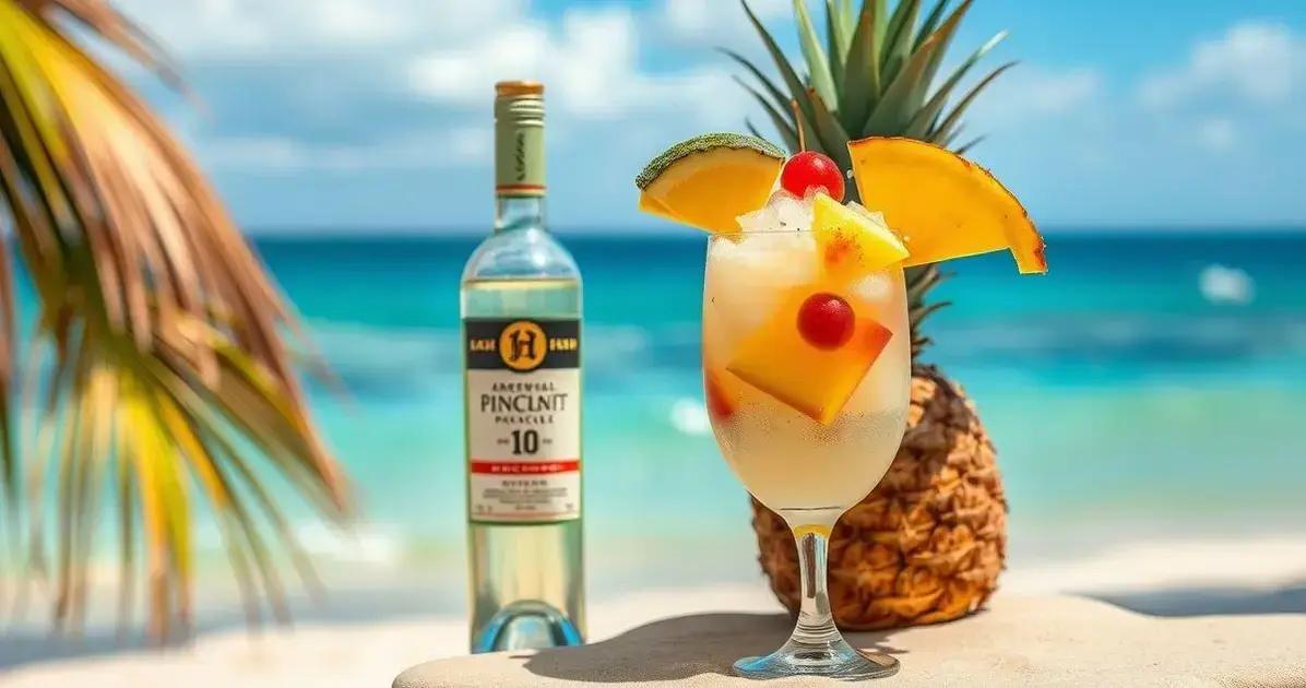 Vinho Branco com Licor de Coco e Abacaxi: Uma Combinação Irresistível
