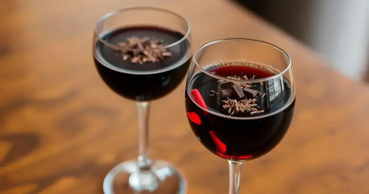 Vinho com Licor de Café e Raspas de Chocolate: Uma Delícia Inusitada