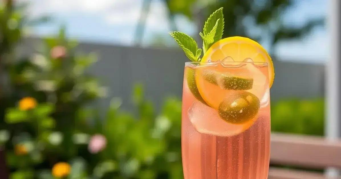 Vinho Rosé com Refrigerante de Limão Siciliano: Refresque-se e Encante-se