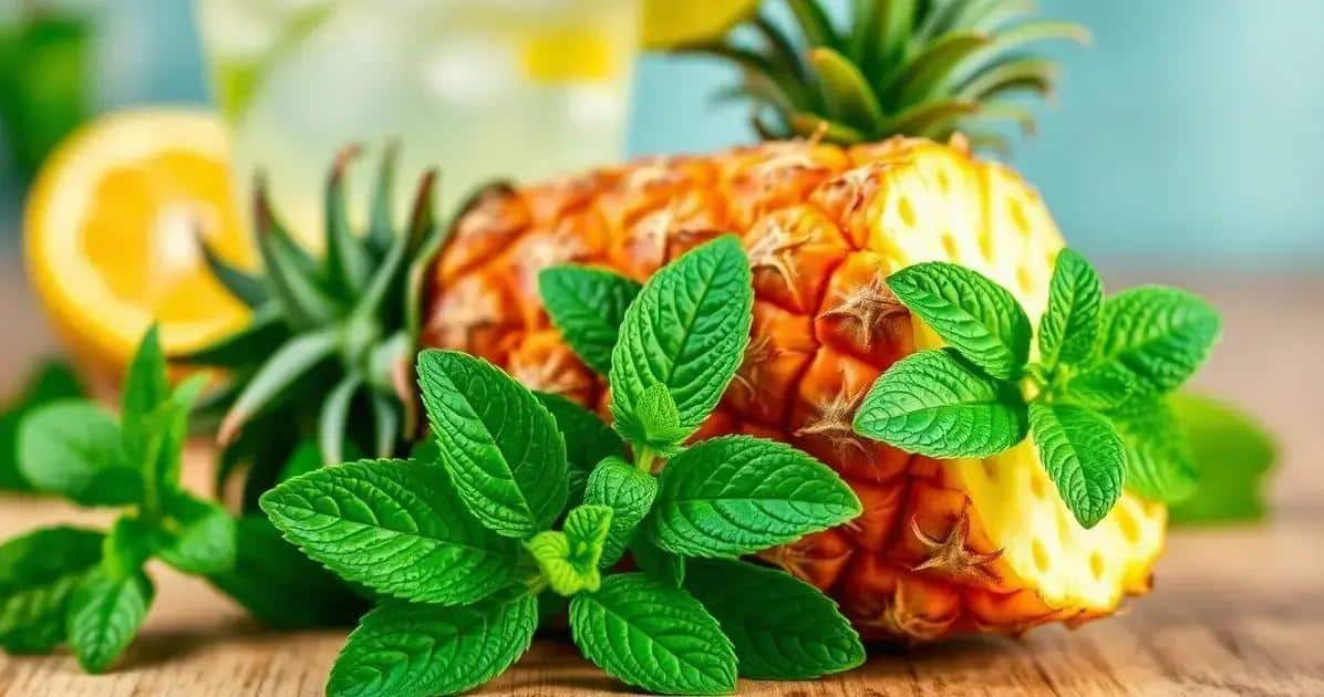 Benefícios do Abacaxi e da Hortelã na Coquetelaria