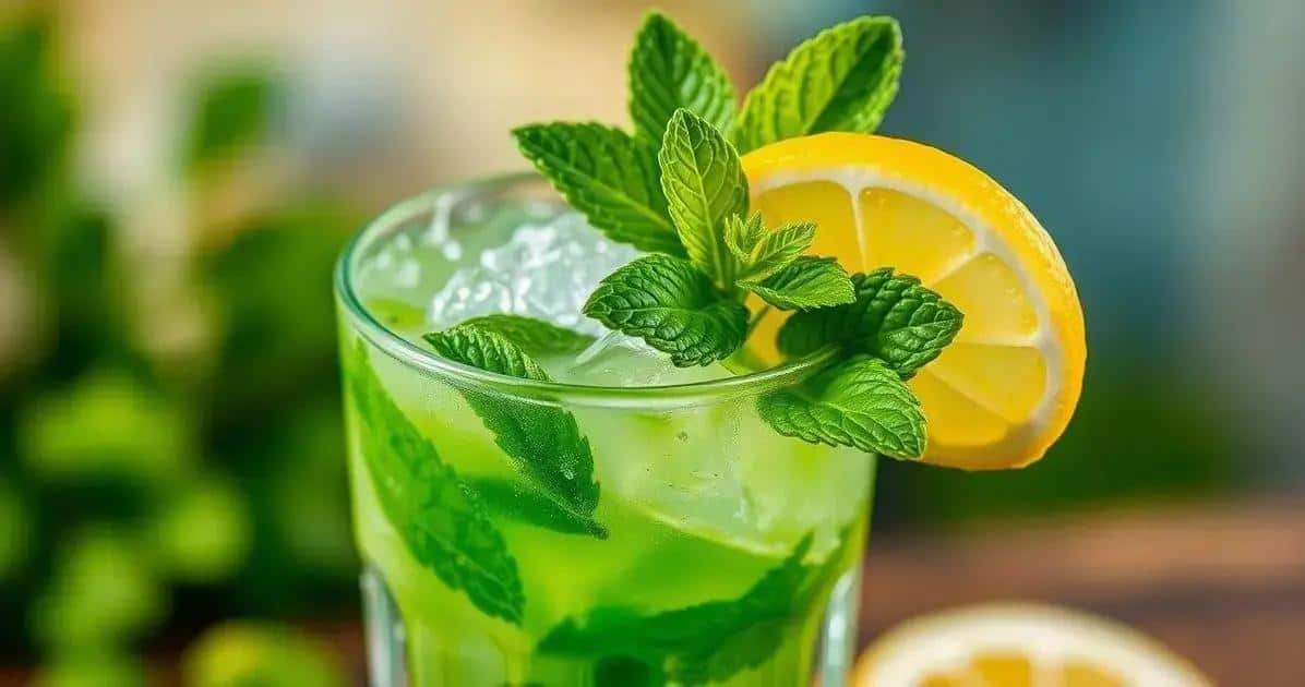 Caipiroska de Limão Siciliano com Licor de Menta: Uma Combinação Irresistível