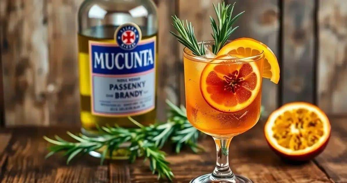 Conhaque com suco de maracujá e alecrim: A combinação perfeita de sabores