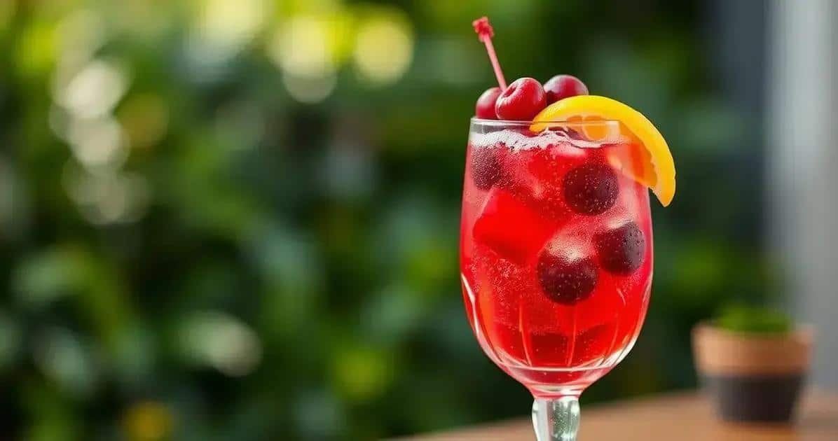 Coquetel com Vodka e Espumante de Frutas Vermelhas: Uma Delícia Refrescante