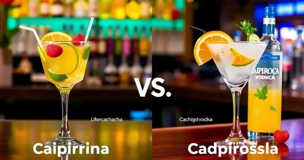 Diferença entre Caipirinha e Caipiroska