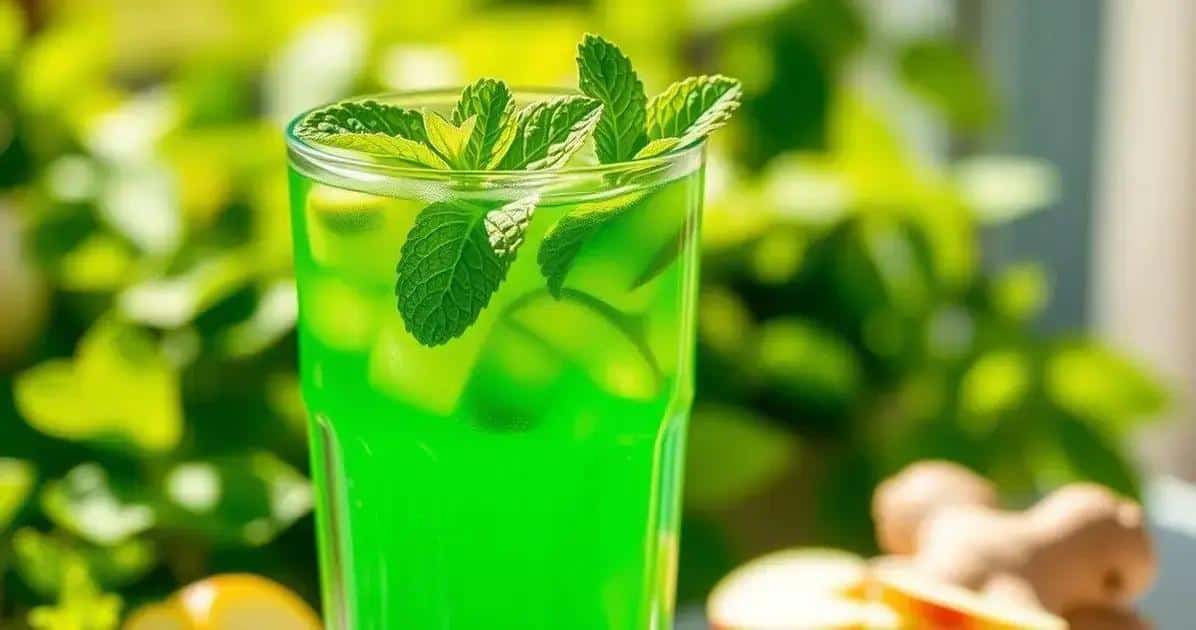 Drink Verde com Suco de Maçã Verde e Gengibre: Refrescante e Saudável!