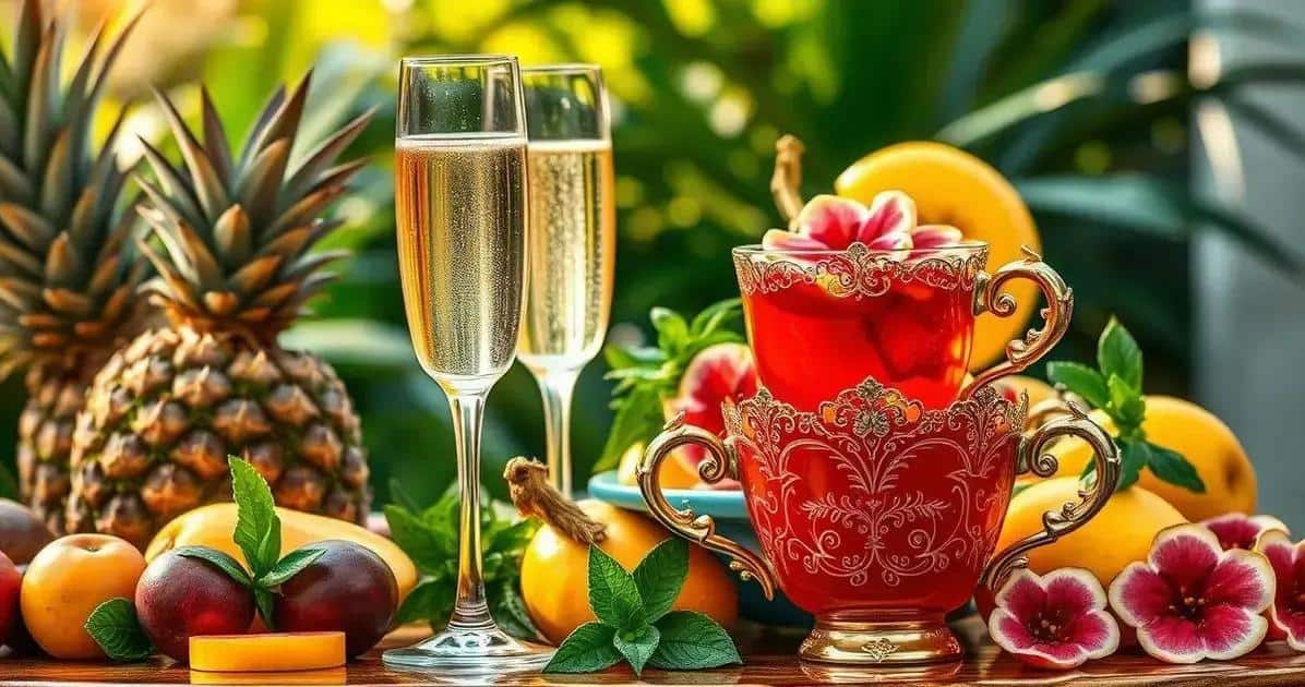 Harmonização de Champagne com Chá de Hibisco e Outras Bebidas
