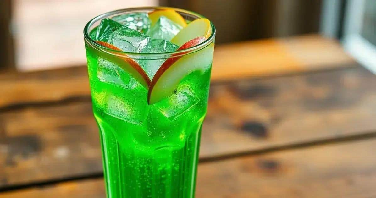 ICE com refrigerante de maçã verde: A bebida que você precisa experimentar!