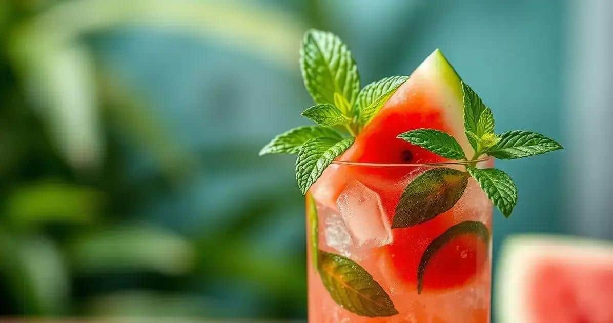 ICE Tropical com Melancia e Hortelã: Refresco Refrescante para o Verão