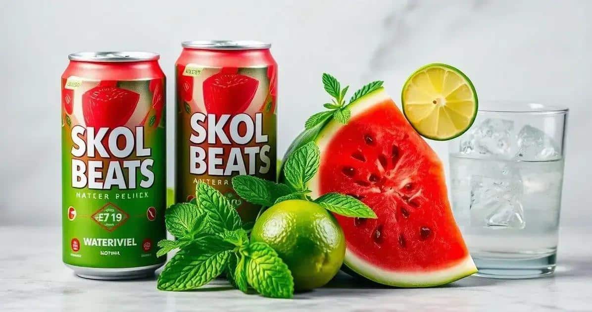 Ingredientes para Skol Beats de Verão com Melancia