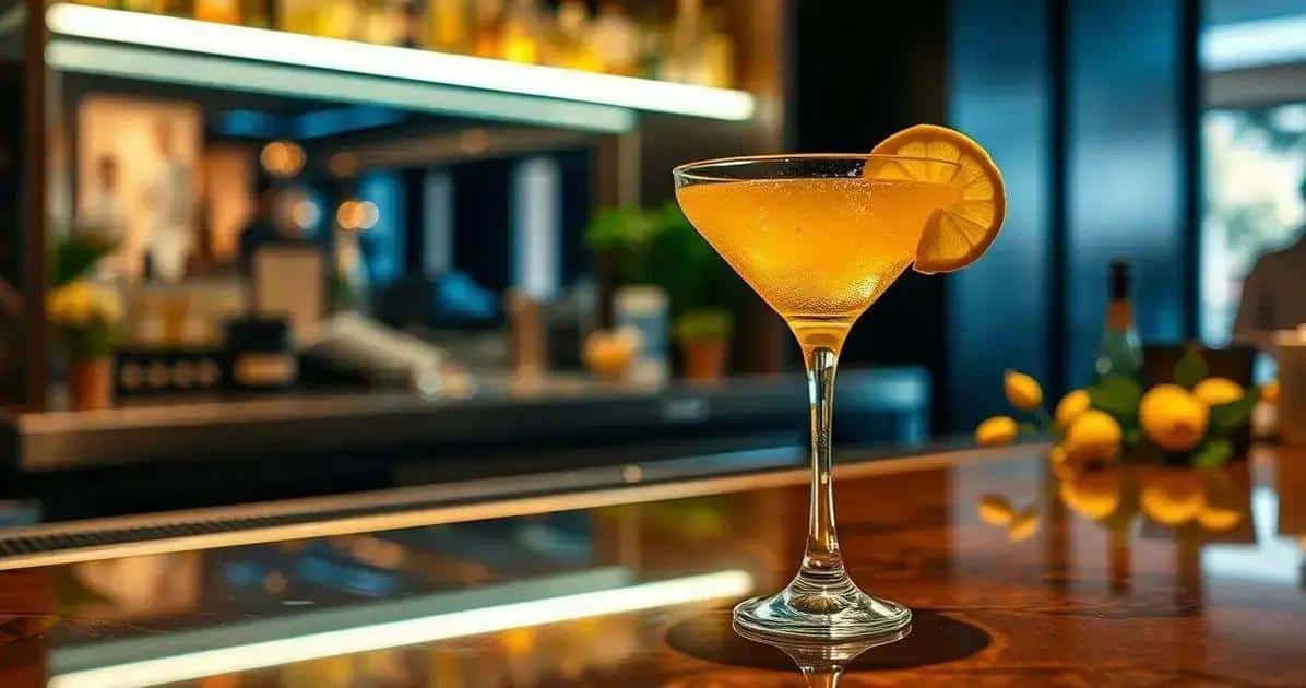 Martini com Refrigerante de Limão e Gengibre: A Bebida Refrescante que Você Precisa Experimentar